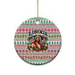 Liberia Jesus Christmas Ceramic Ornament Vintage Patriotic Religious