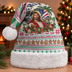 Liberia Jesus Christmas Santa Hat Vintage Patriotic Religious