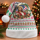 Liberia Jesus Christmas Santa Hat Vintage Patriotic Religious