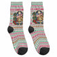 Liberia Jesus Christmas Crew Socks Vintage Patriotic Religious