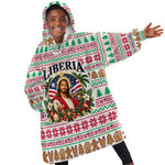 Liberia Jesus Christmas Kid Wearable Blanket Hoodie Vintage Patriotic Religious