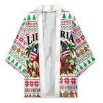 Liberia Jesus Christmas Kimono Vintage Patriotic Religious
