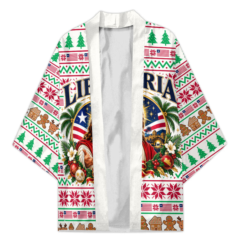Liberia Jesus Christmas Kimono Vintage Patriotic Religious