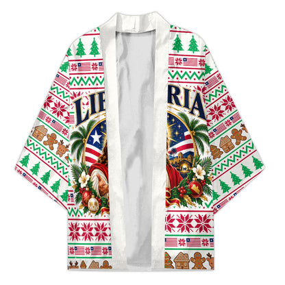 Liberia Jesus Christmas Kimono Vintage Patriotic Religious
