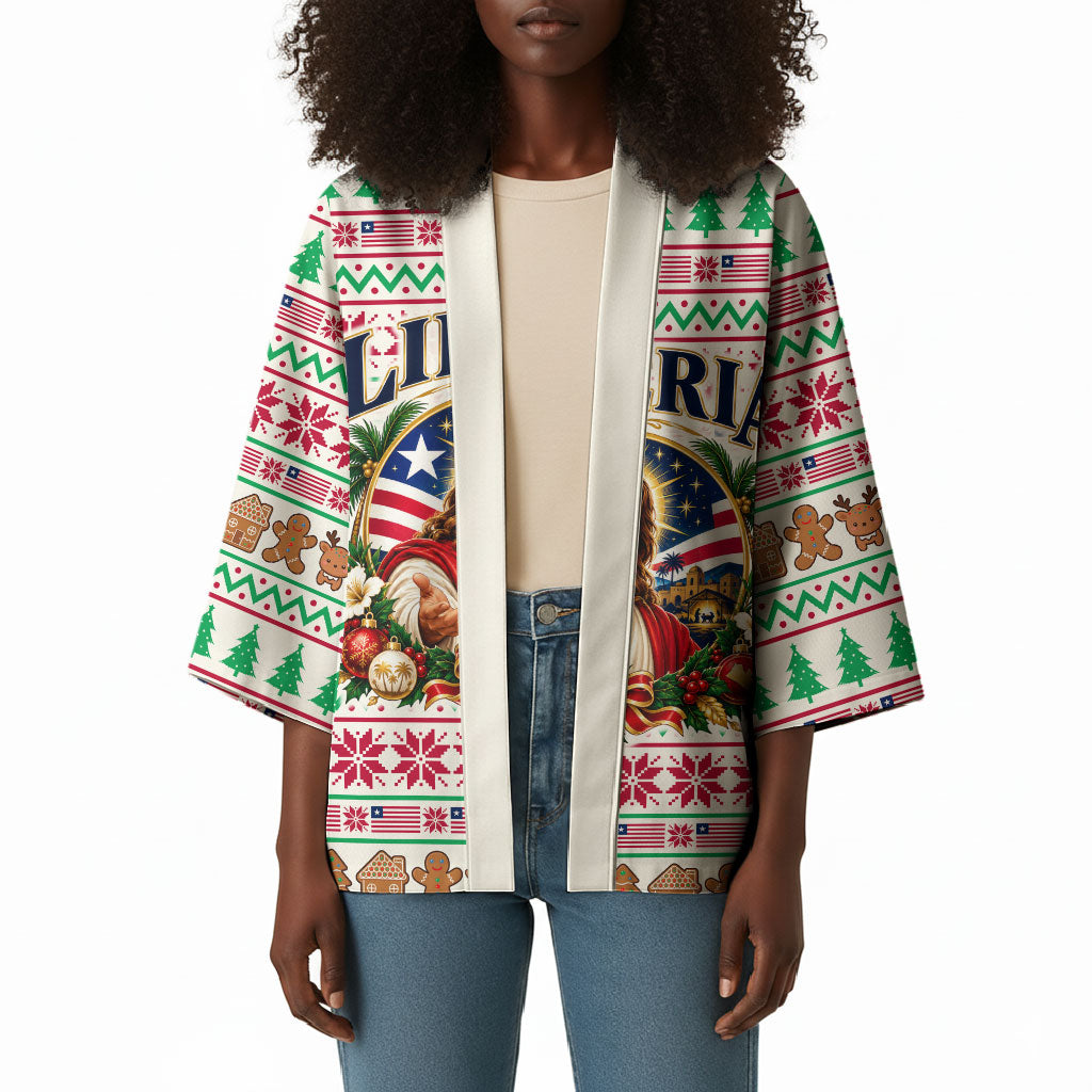 Liberia Jesus Christmas Kimono Vintage Patriotic Religious