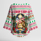 Liberia Jesus Christmas Kimono Sleeve Blouse Vintage Patriotic Religious