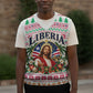 Liberia Jesus Christmas Knitted V-Neck Vest Vintage Patriotic Religious