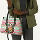 Liberia Jesus Christmas Leather Bag Vintage Patriotic Religious