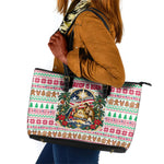 Liberia Jesus Christmas Leather Tote Bag Vintage Patriotic Religious