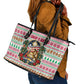 Liberia Jesus Christmas Leather Tote Bag Vintage Patriotic Religious