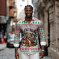Liberia Jesus Christmas Long Sleeve Button Shirt Vintage Patriotic Religious