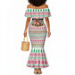 Liberia Jesus Christmas Mermaid Dress Vintage Patriotic Religious