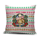 Liberia Jesus Christmas Pillow Cover Vintage Patriotic Religious