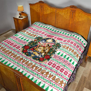 Liberia Jesus Christmas Quilt Vintage Patriotic Religious