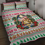 Liberia Jesus Christmas Quilt Bed Set Vintage Patriotic Religious
