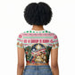 Liberia Jesus Christmas Raglan Cropped T shirt Vintage Patriotic Religious