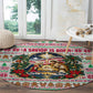 Liberia Jesus Christmas Round Carpet Vintage Patriotic Religious