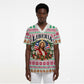 Liberia Jesus Christmas Scrub Top Vintage Patriotic Religious