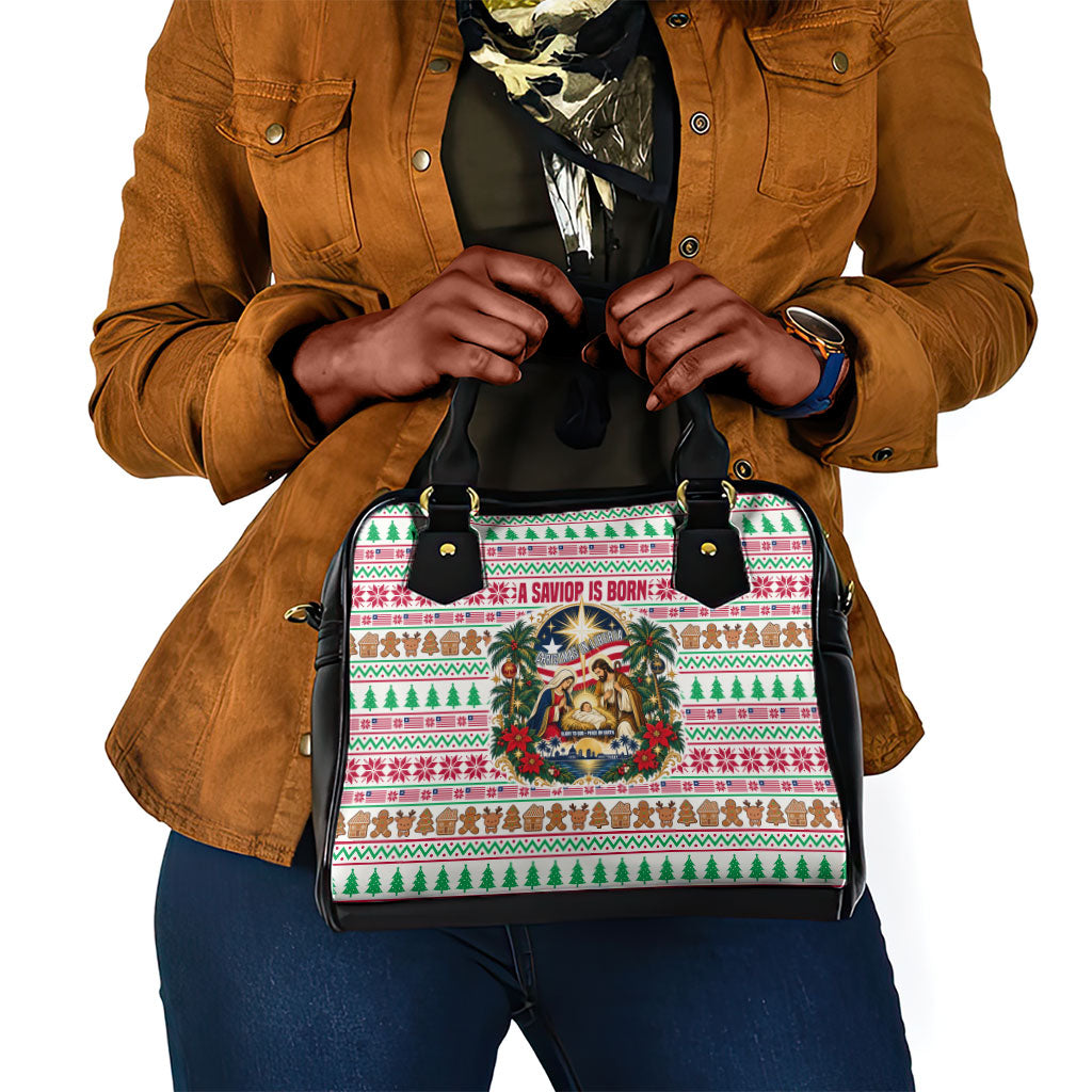 Liberia Jesus Christmas Shoulder Handbag Vintage Patriotic Religious
