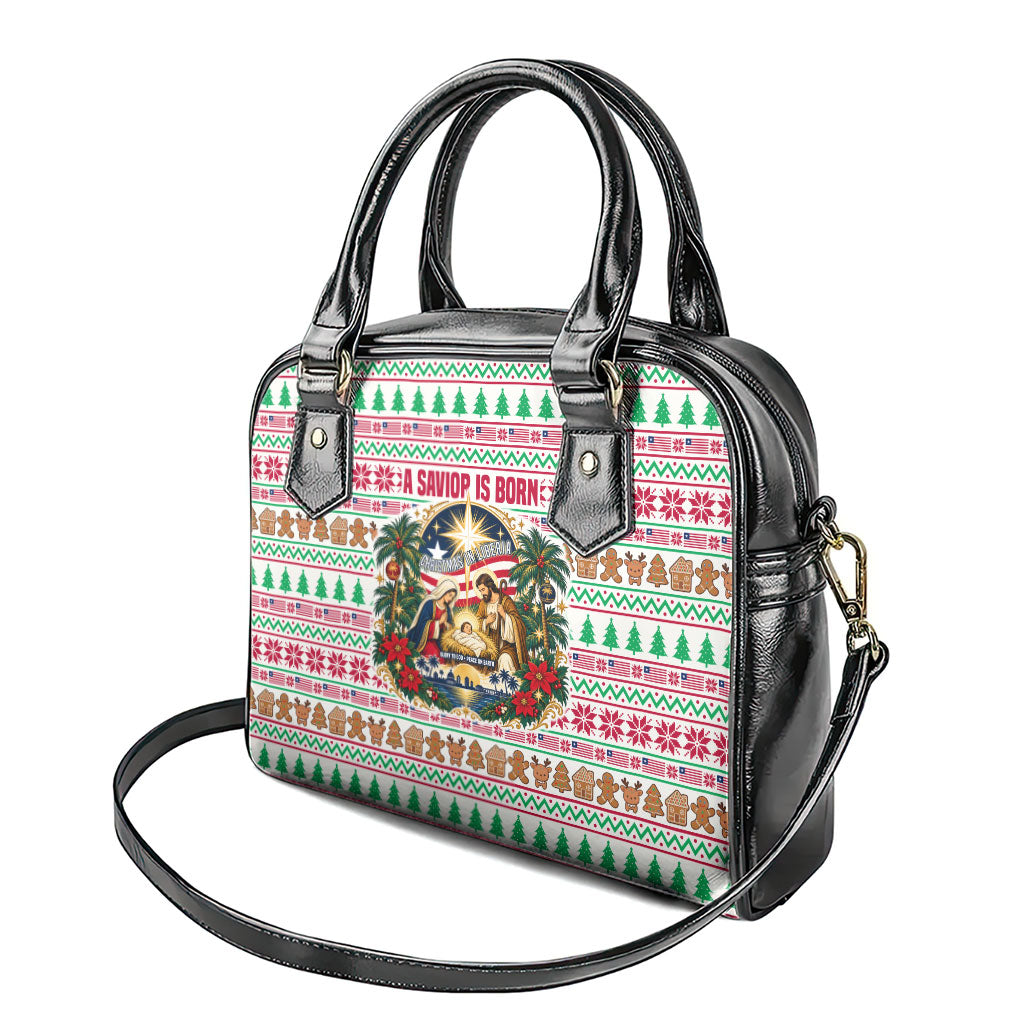 Liberia Jesus Christmas Shoulder Handbag Vintage Patriotic Religious