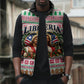 Liberia Jesus Christmas Sleeveless Puffer Jacket Vintage Patriotic Religious