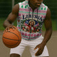 Liberia Jesus Christmas Sleeveless Zip Hoodie Vintage Patriotic Religious