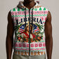 Liberia Jesus Christmas Sleeveless Zip Hoodie Vintage Patriotic Religious