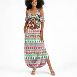 Liberia Jesus Christmas Summer Maxi Dress Vintage Patriotic Religious