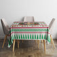 Liberia Jesus Christmas Tablecloth Vintage Patriotic Religious