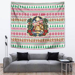 Liberia Jesus Christmas Tapestry Vintage Patriotic Religious