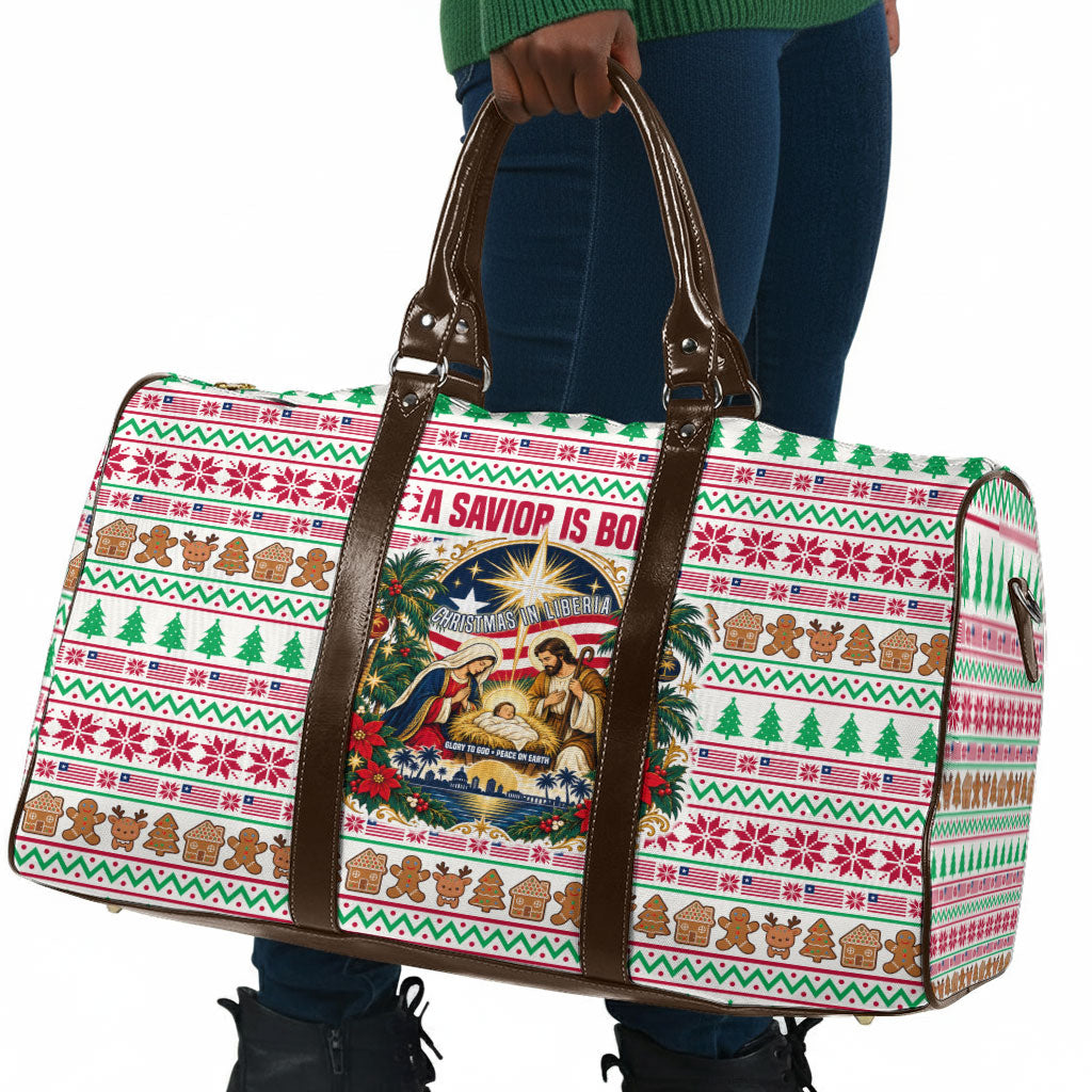 Liberia Jesus Christmas Travel Bag Vintage Patriotic Religious