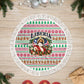 Liberia Jesus Christmas Tree Skirt Vintage Patriotic Religious