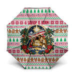 Liberia Jesus Christmas Umbrella Vintage Patriotic Religious