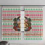 Liberia Jesus Christmas Window Curtain Vintage Patriotic Religious