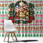 Liberia Jesus Christmas Window Curtain Vintage Patriotic Religious