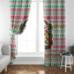 Liberia Jesus Christmas Window Curtain Vintage Patriotic Religious