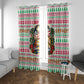 Liberia Jesus Christmas Window Curtain Vintage Patriotic Religious