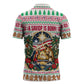 Liberia Jesus Christmas Zipper Polo Shirt Vintage Patriotic Religious