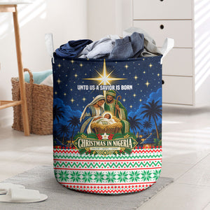 Nigeria Jesus Christmas Faith Light Laundry Basket Nigerian Flag Christmas Nativity Scene