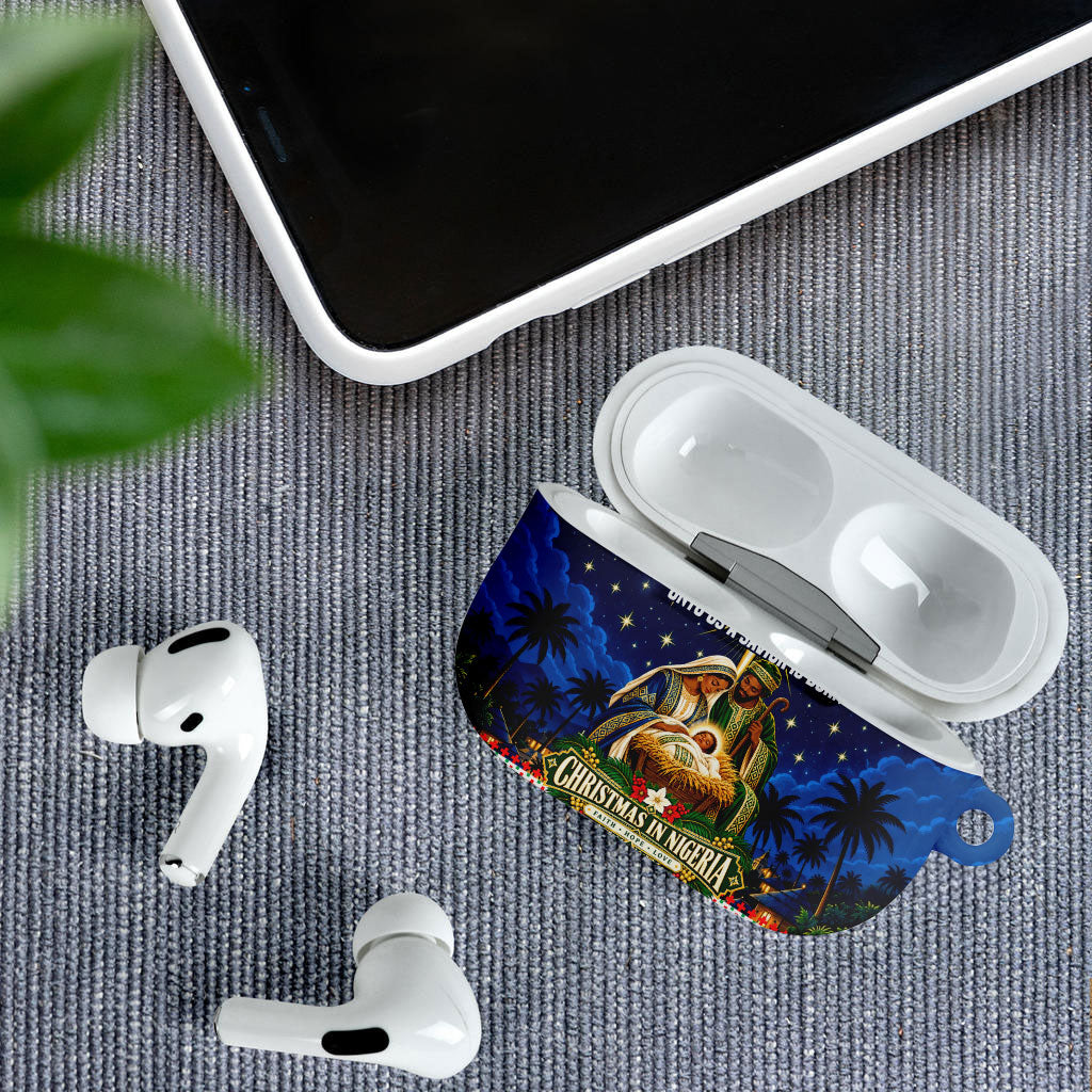 Nigeria Jesus Christmas Faith Light AirPods Case Nigerian Flag Christmas Nativity Scene