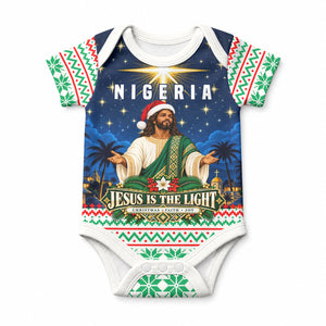 Nigeria Jesus Christmas Faith Light Baby Onesie Nigerian Flag Christmas Nativity Scene