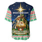 Nigeria Jesus Christmas Faith Light Baseball Jersey Nigerian Flag Christmas Nativity Scene
