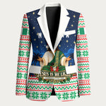 Nigeria Jesus Christmas Faith Light Blazer Nigerian Flag Christmas Nativity Scene