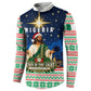 Nigeria Jesus Christmas Faith Light Button Sweatshirt Nigerian Flag Christmas Nativity Scene