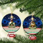 Nigeria Jesus Christmas Faith Light Ceramic Ornament Nigerian Flag Christmas Nativity Scene
