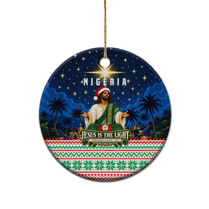 Nigeria Jesus Christmas Faith Light Ceramic Ornament Nigerian Flag Christmas Nativity Scene