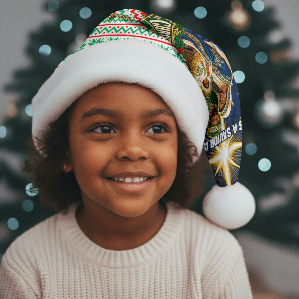 Nigeria Jesus Christmas Faith Light Christmas Santa Hat Nigerian Flag Christmas Nativity Scene
