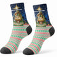 Nigeria Jesus Christmas Faith Light Crew Socks Nigerian Flag Christmas Nativity Scene