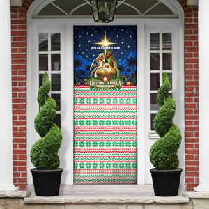 Nigeria Jesus Christmas Faith Light Door Cover Nigerian Flag Christmas Nativity Scene