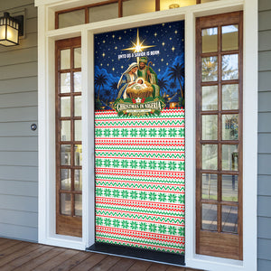 Nigeria Jesus Christmas Faith Light Door Cover Nigerian Flag Christmas Nativity Scene